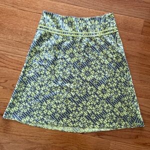 Ted Baker lime and grey silk skirt size 3
